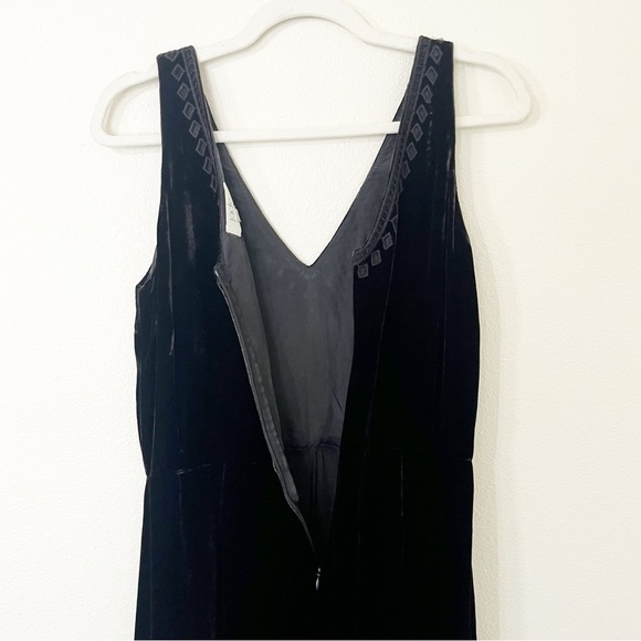 Jade by Johnny Was Embroidered Velvet Cropped Jumpsuit - Picture 8 of 9